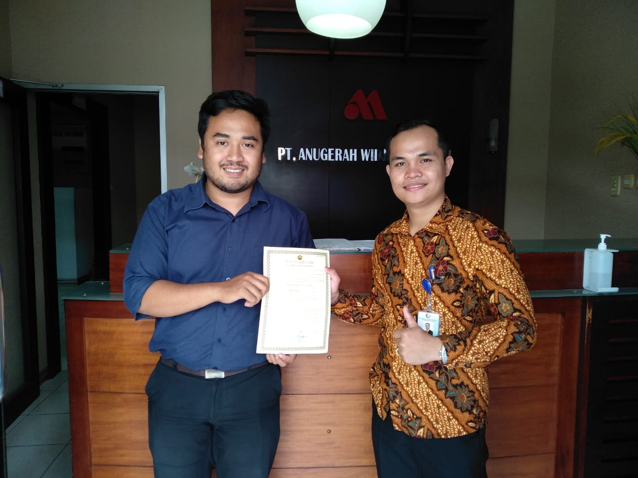 SERAH TERIMA PT MAGNA INDONESIA SERAH TERIMA PT MAGNA INDONESIA